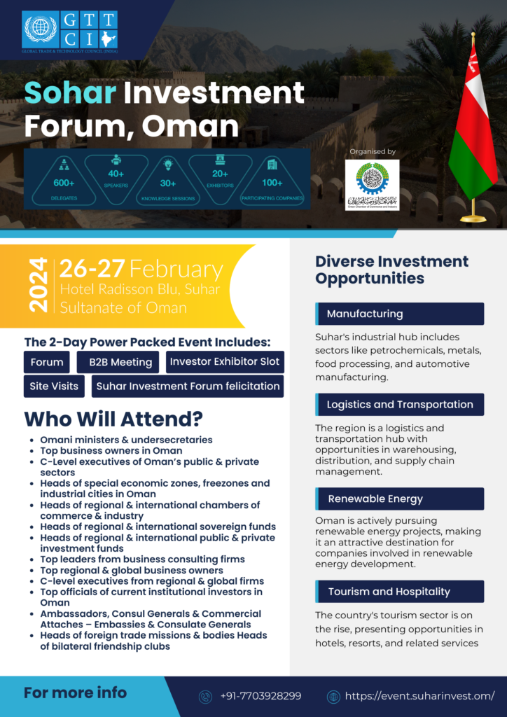 Sohar Investment Forum, Oman
