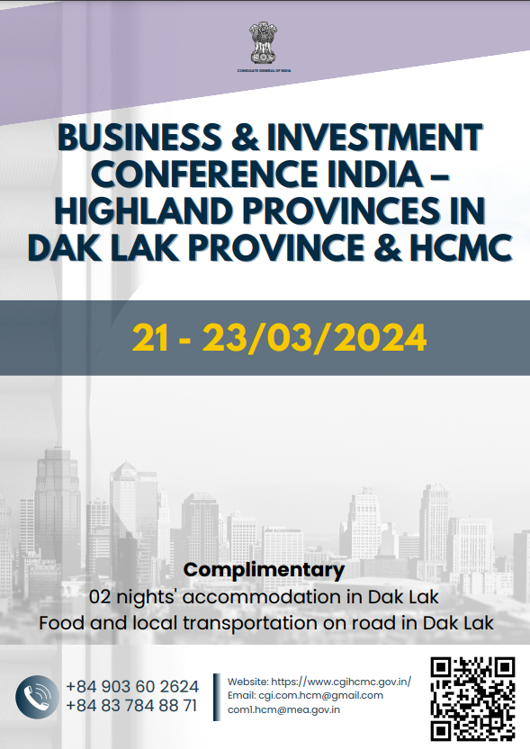 BUSINESS & INVESTMENTCONFERENCE INDIA –HIGHLAND PROVINCES INDAK LAK PROVINCE & HCMC