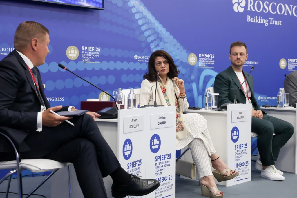 Digital Platforms as Catalysts for Women’s Empowerment: Dr. Rashmi Saluja at SPIEF2025