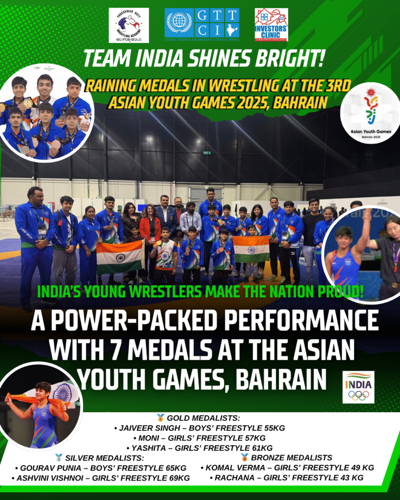 Team India Shines Bright at the Asian Youth Games 2025 – Proudly Led by Padma Shri Yogeshwar Dutt