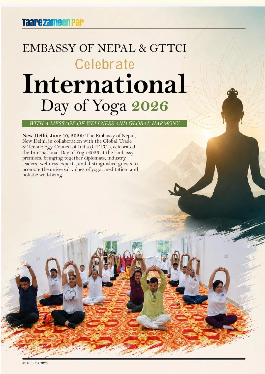 International Day of Yoga 2026