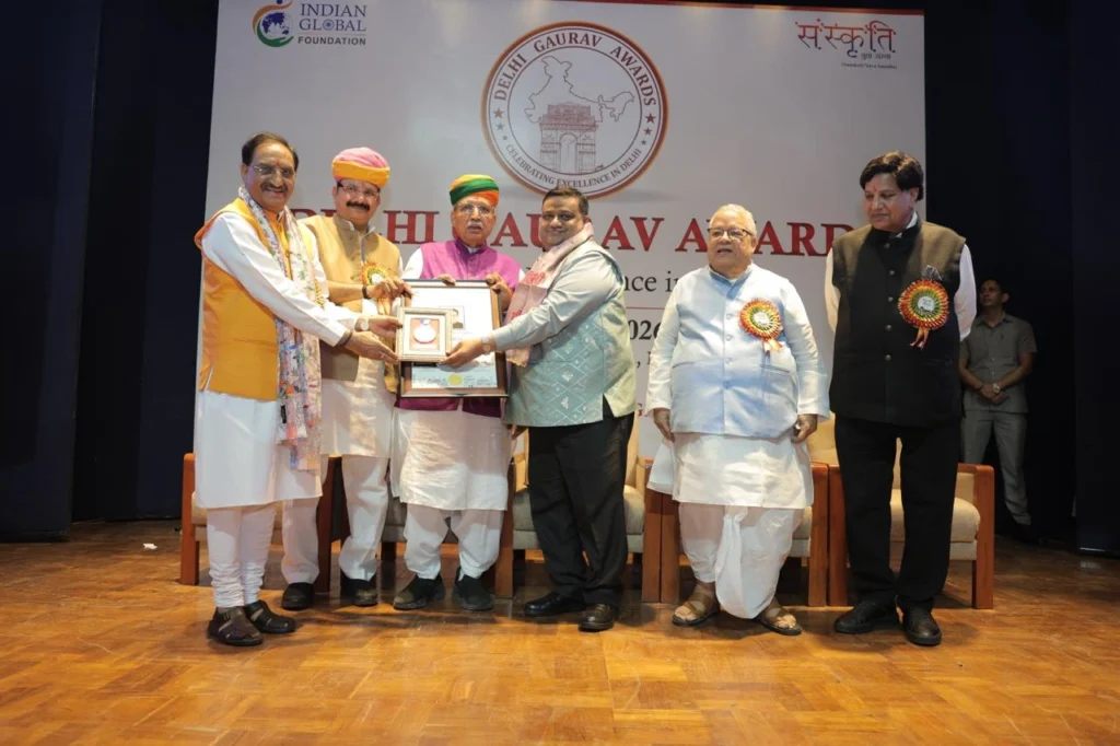 Dr. Gaurav Gupta Conferred with Delhi Gaurav Samman